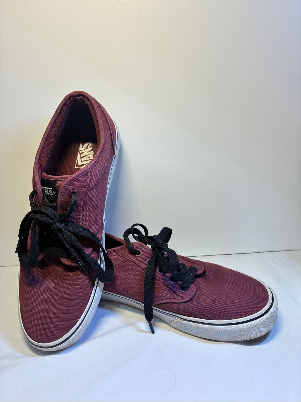 VANS Atwood Windsor Wine Lace Up Sneakers Maroon Red Adult Size Men 11